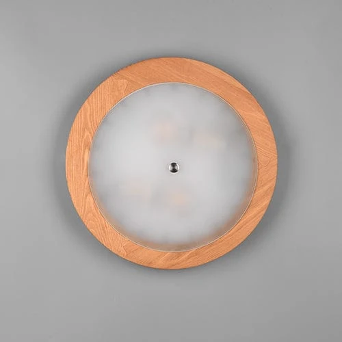 Plafonnier Verre Et Bois