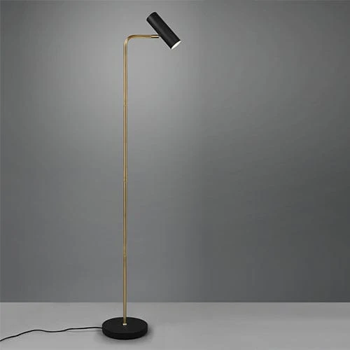 Lampadaire Noir Et Dore