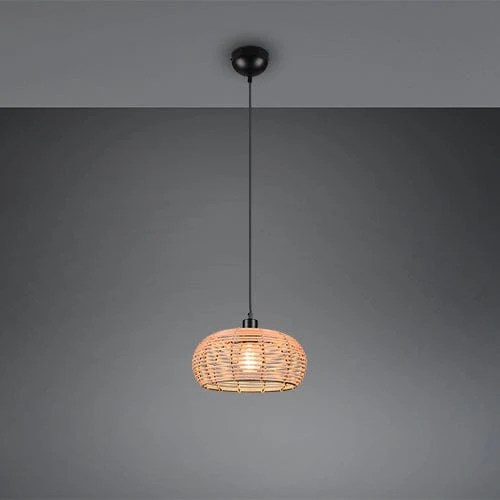 Suspension Luminaire Boule Rotin