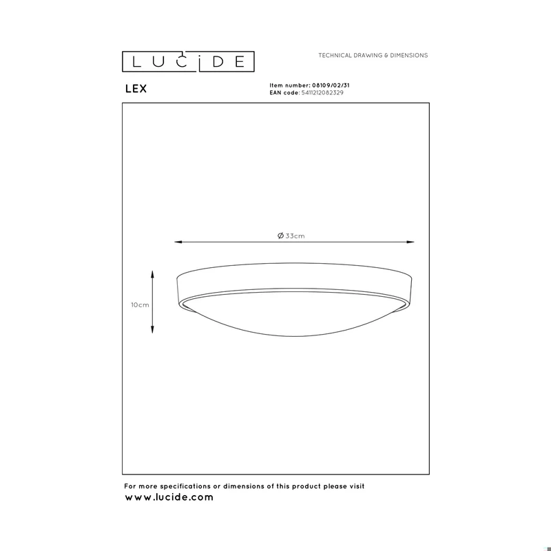 Lucide Lex Ceiling Light