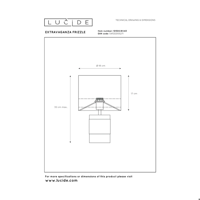 Lucide Extravaganza Frizzle Table Lamp
