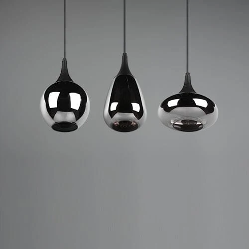 Luminaire Suspendu Noir 3 Lumieres