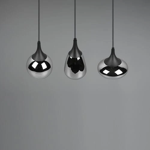 Luminaire Suspendu Noir 3 Lumieres