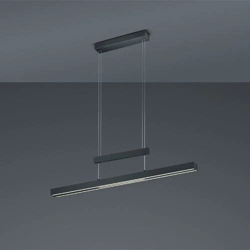 Luminaire Suspendu Noir Industriel