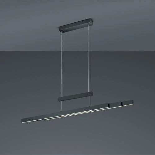 Luminaire Suspendu Noir Industriel
