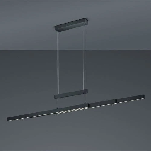 Luminaire Suspendu Noir Industriel