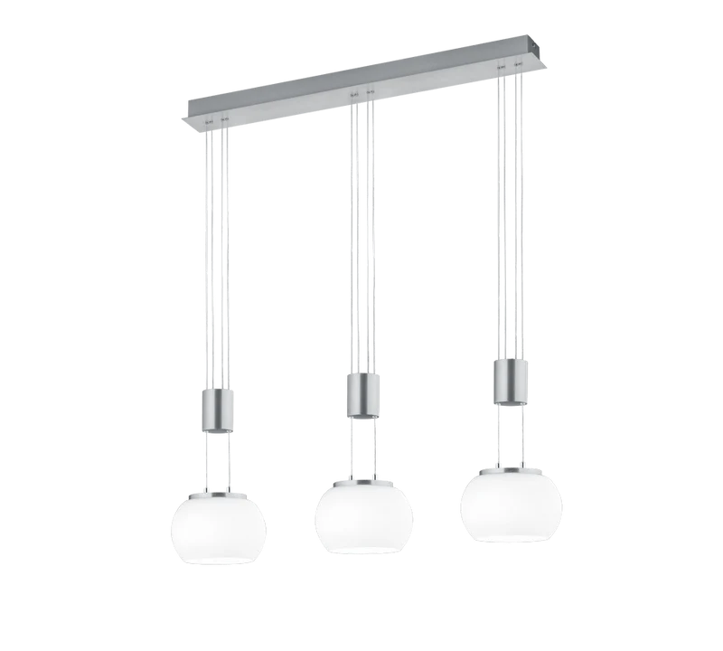 Luminaire Suspension 3 Boules Verre