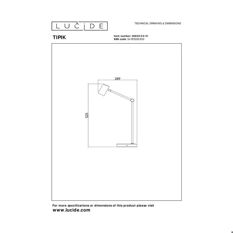 Lucide Tipik Floor Lamp