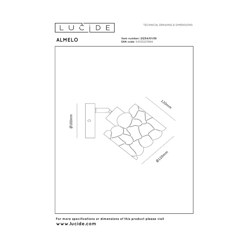 Lucide Almelo Wall Lamp