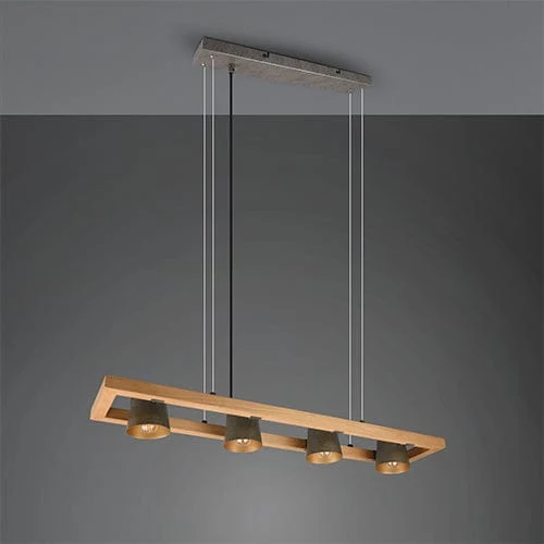 Luminaire En Bois Suspension