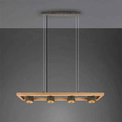 Luminaire En Bois Suspension