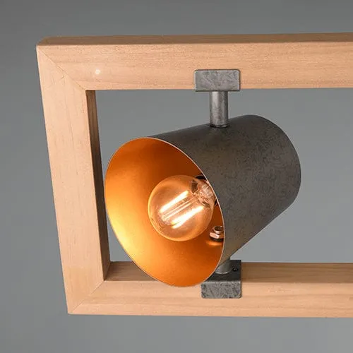 Luminaire En Bois Suspension