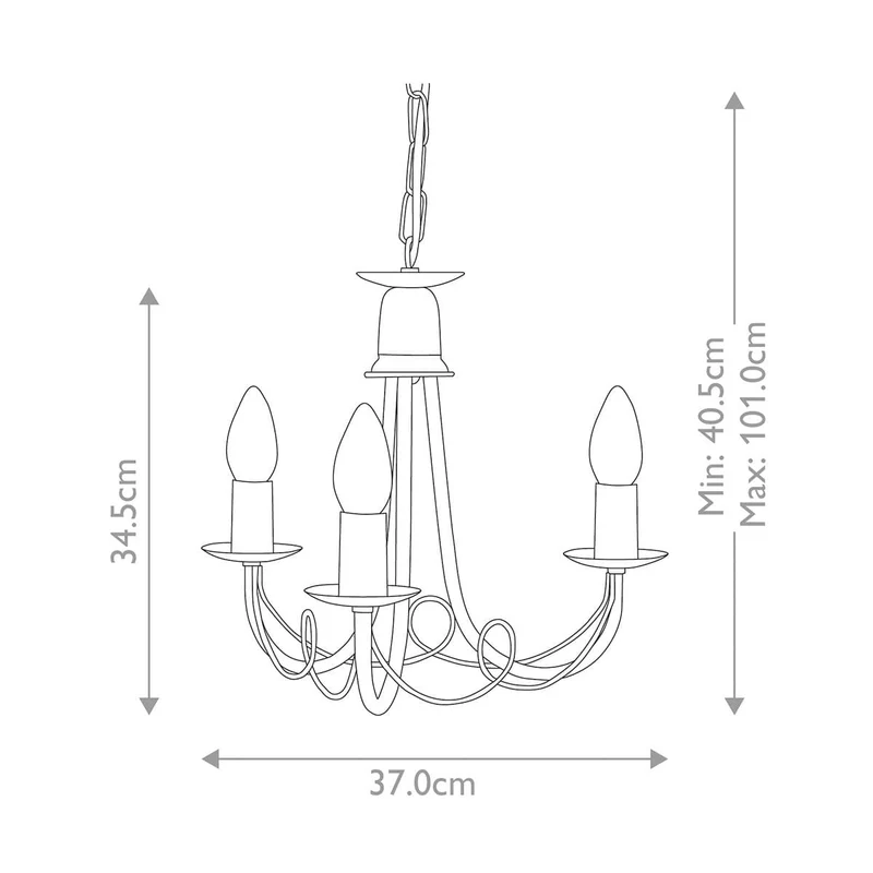 Luminaire Chandelier Noir