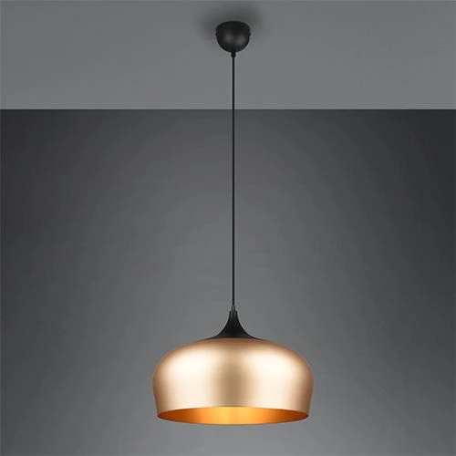 Luminaire Suspendu Noir Et Or