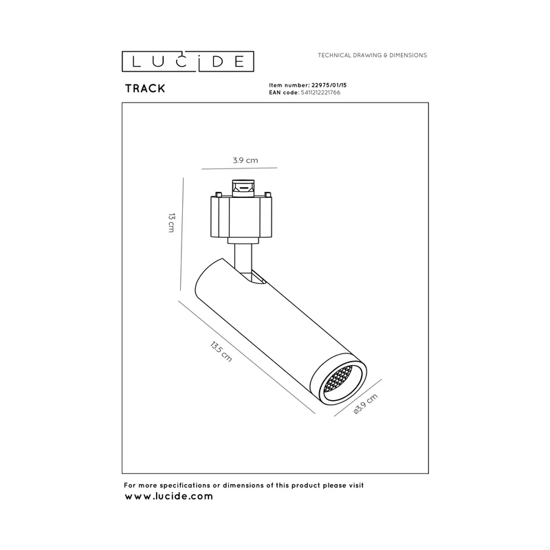 Lucide Track Grado Railspot 1-Phase Track System