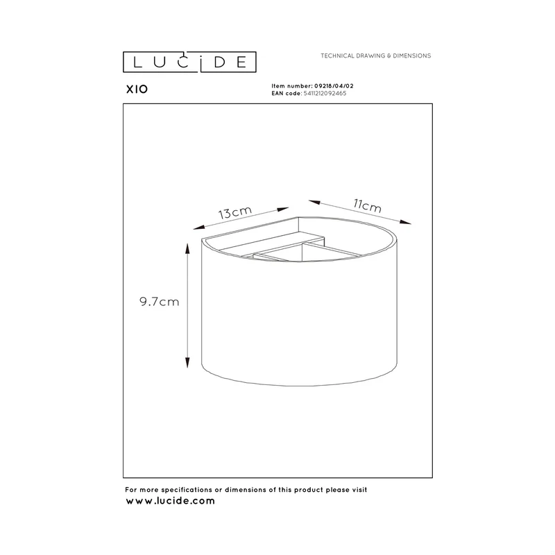 Lucide Xio Wall Lamp