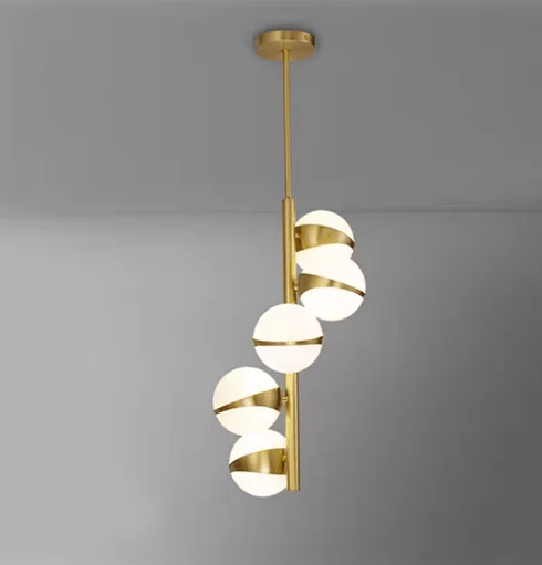 Suspension Globe Laiton