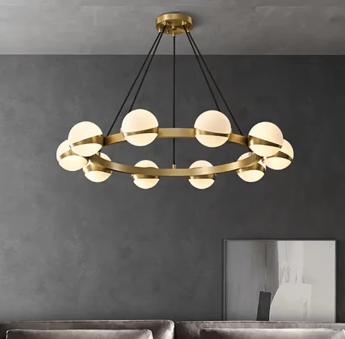 Suspension Globe Laiton