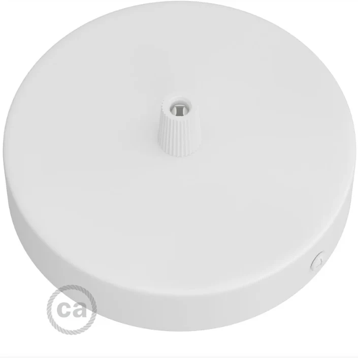 Creative Cables Cylindrical metal ceiling rose kit Matt White