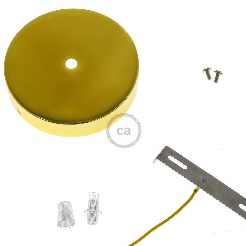 Creative Cables Cylindrical metal ceiling rose kit Laiton