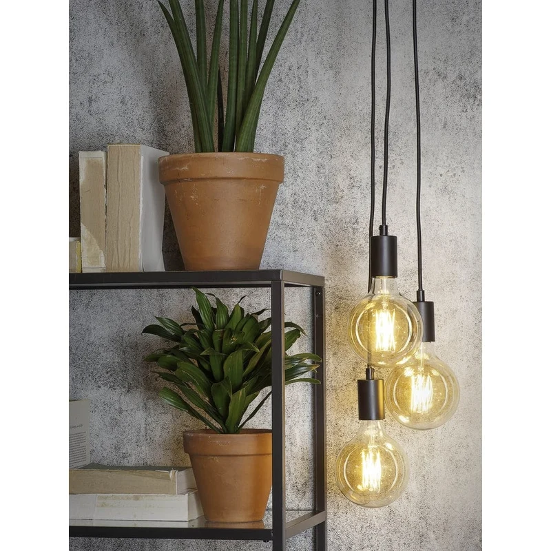 Suspension Industrielle Ampoules