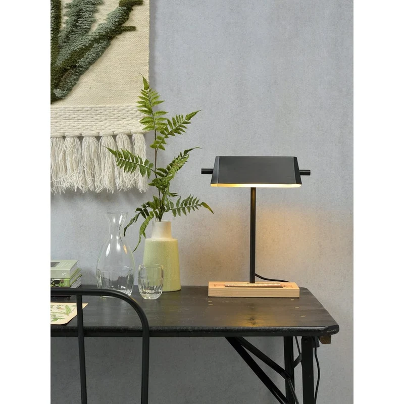 Lampe Fer Et Bois