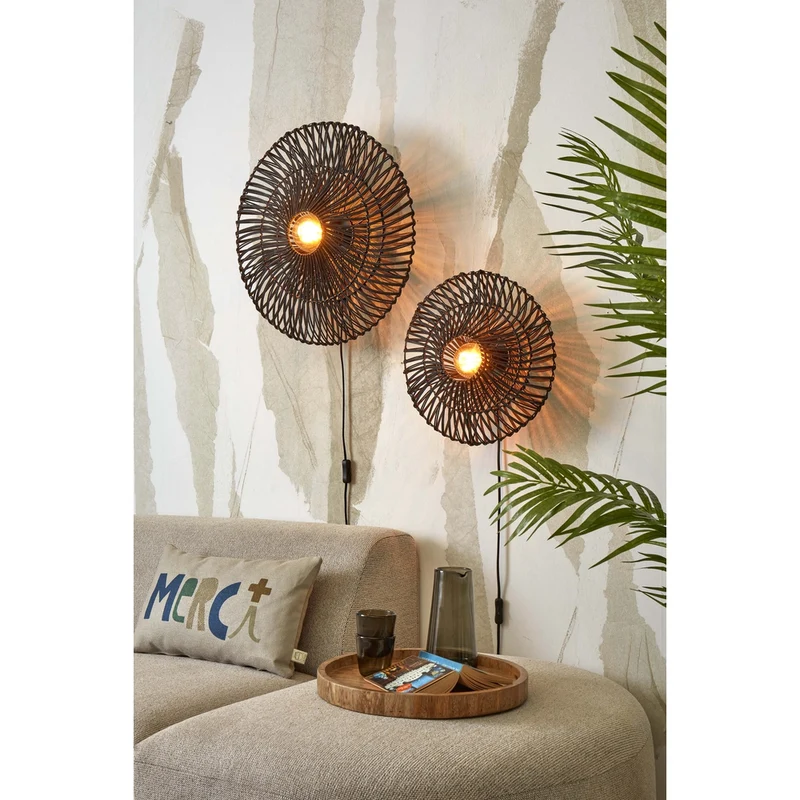 Lampe Murale Rotin