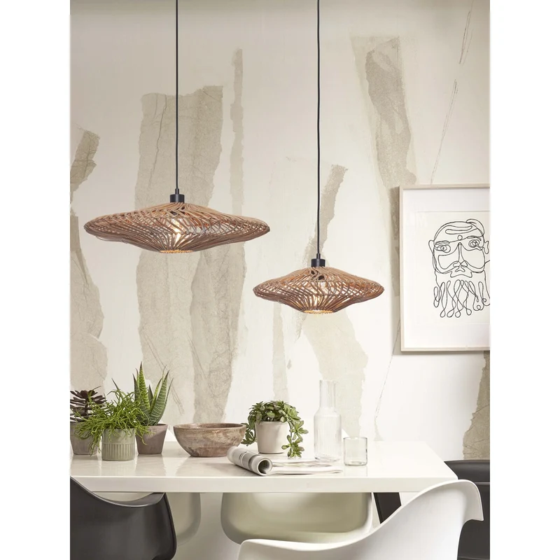 Grande Suspension En Rotin