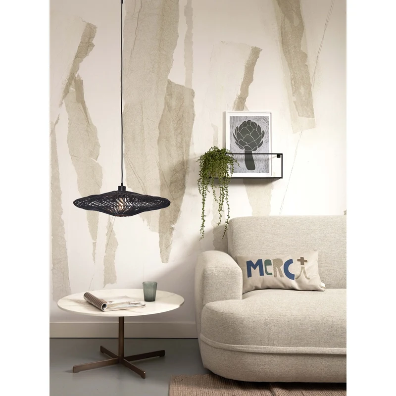 Suspension Lampe Rotin