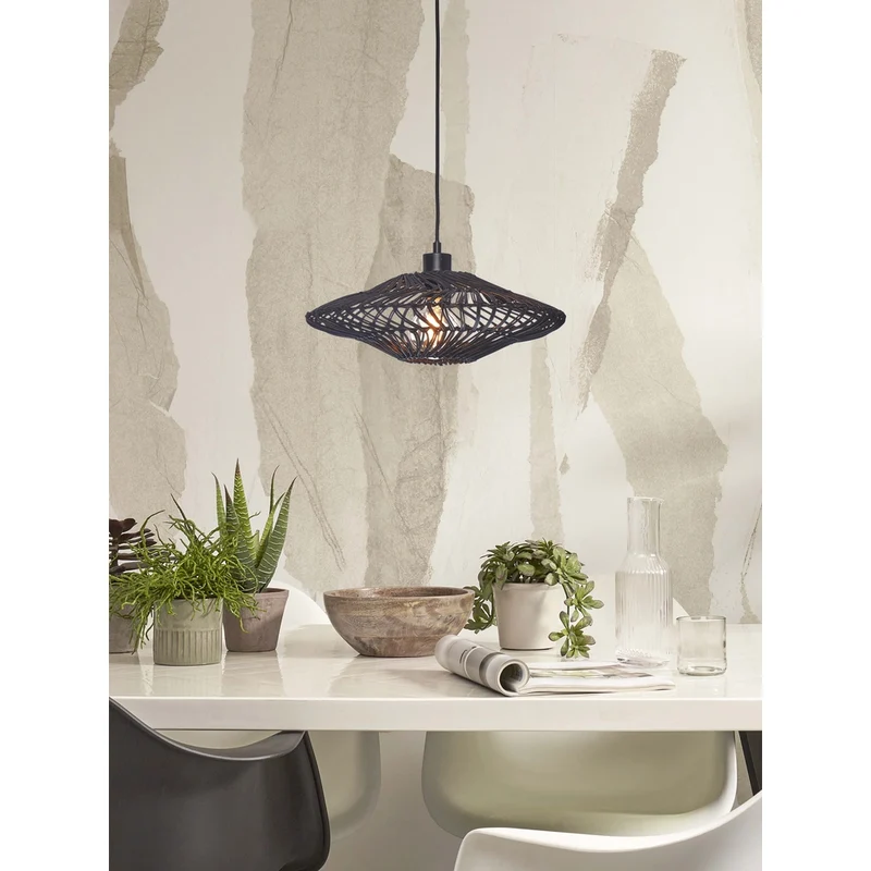 Lampe Rotin Suspension
