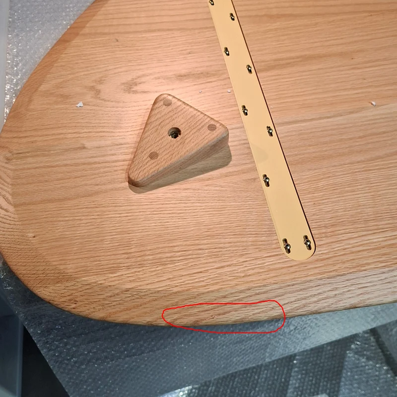 Red Edition Large 50's Coffee Table (Oak) - Second Chance