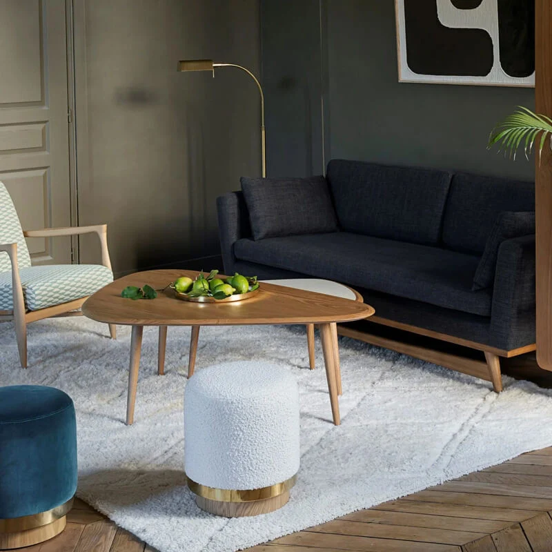 Red Edition Large 50's Coffee Table (Oak) - Second Chance