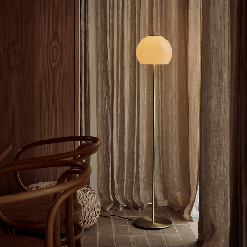 Frandsen Ball Glass Floor Lamp