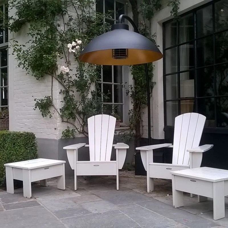 Heatsail Dome Patio Heater + Lamp - Black Version