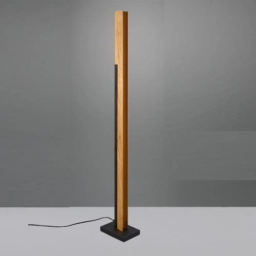 Lampadaire Salon Noir Et Bois