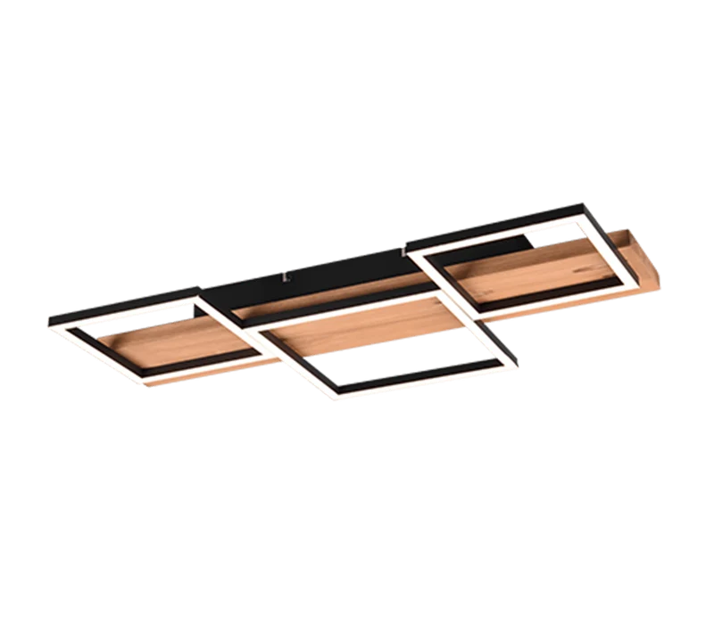 Plafonnier Rectangulaire Bois