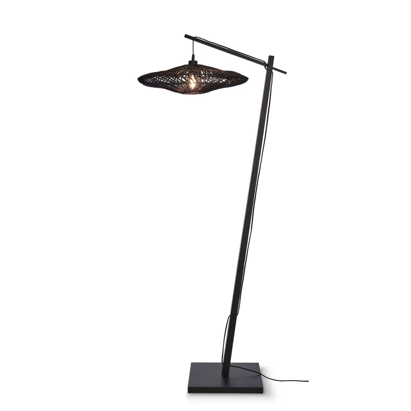 Lampadaire Sur Pied Rotin