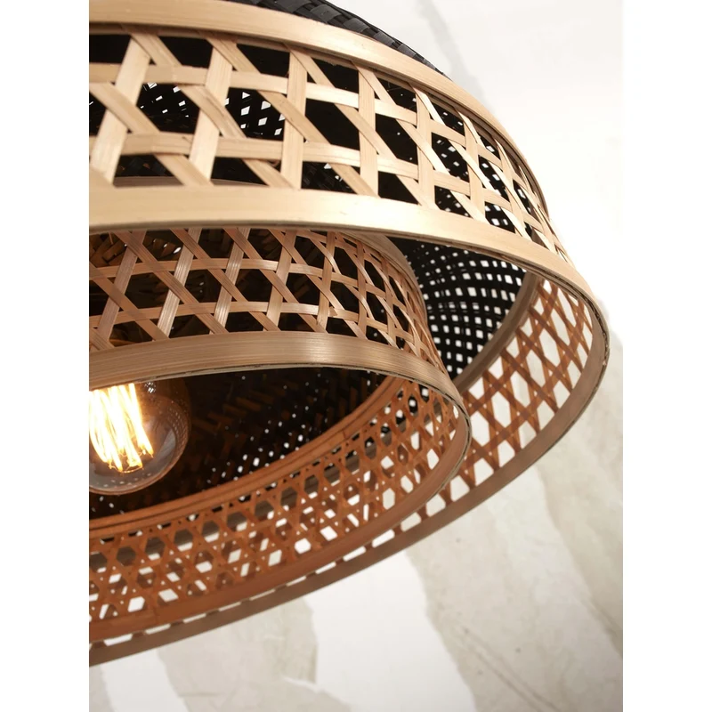 Suspension Bambou Et Blanc