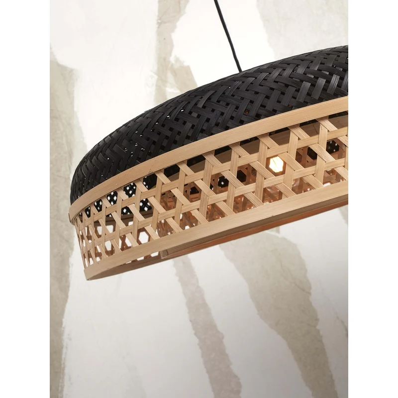 Suspension Bambou Et Blanc