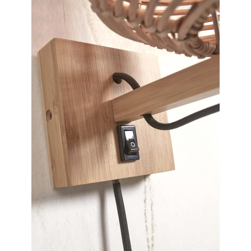 Luminaire Mural Rotin