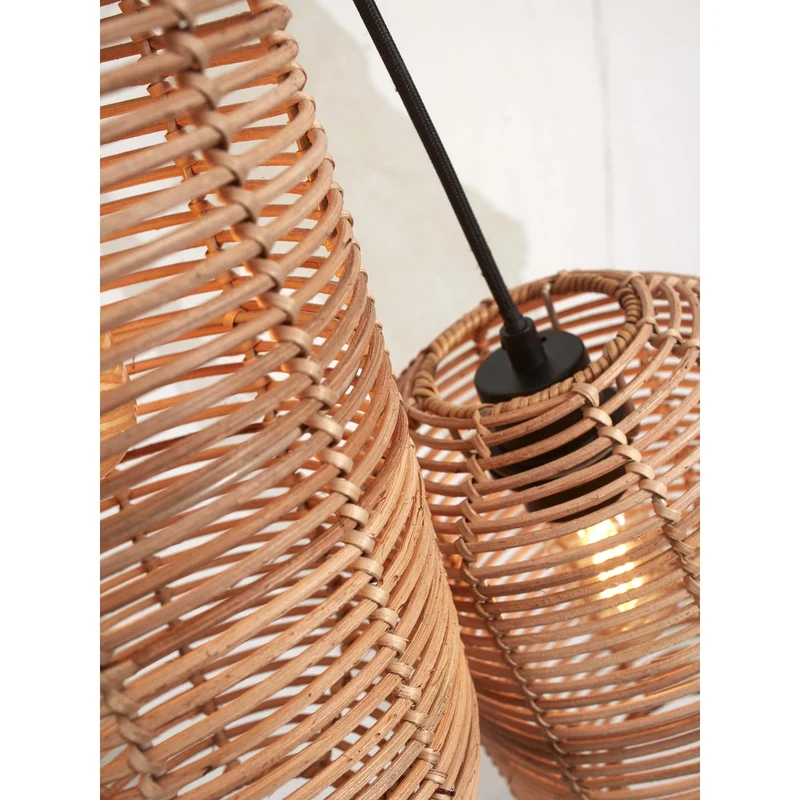 Suspension Rotin Salon