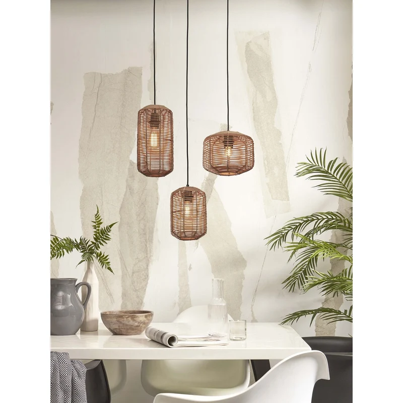 Suspension Chambre Rotin