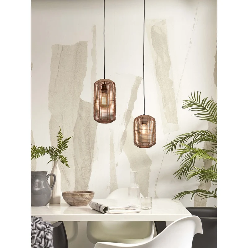 Suspension Chambre Rotin