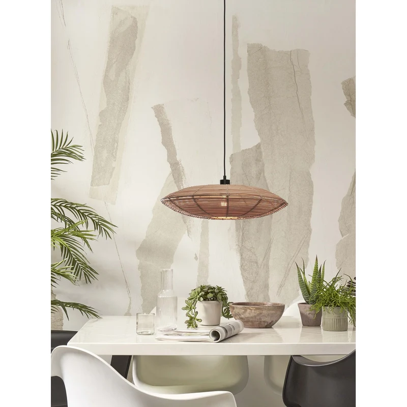 Suspension Rotin Vintage