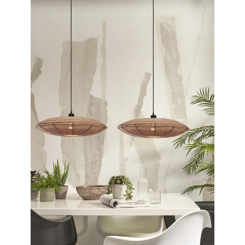 Suspension Rotin Vintage