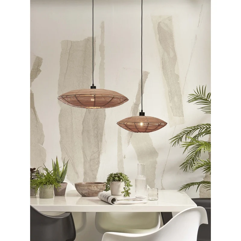 Suspension Rotin Vintage