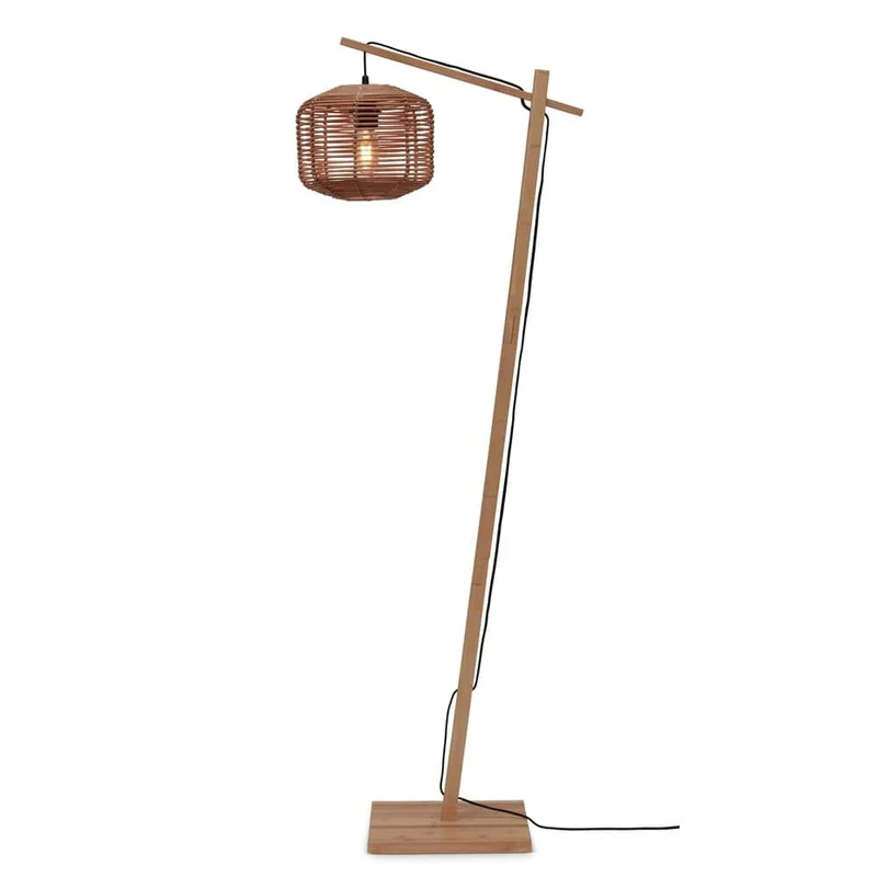 Lampe De Sol En Rotin