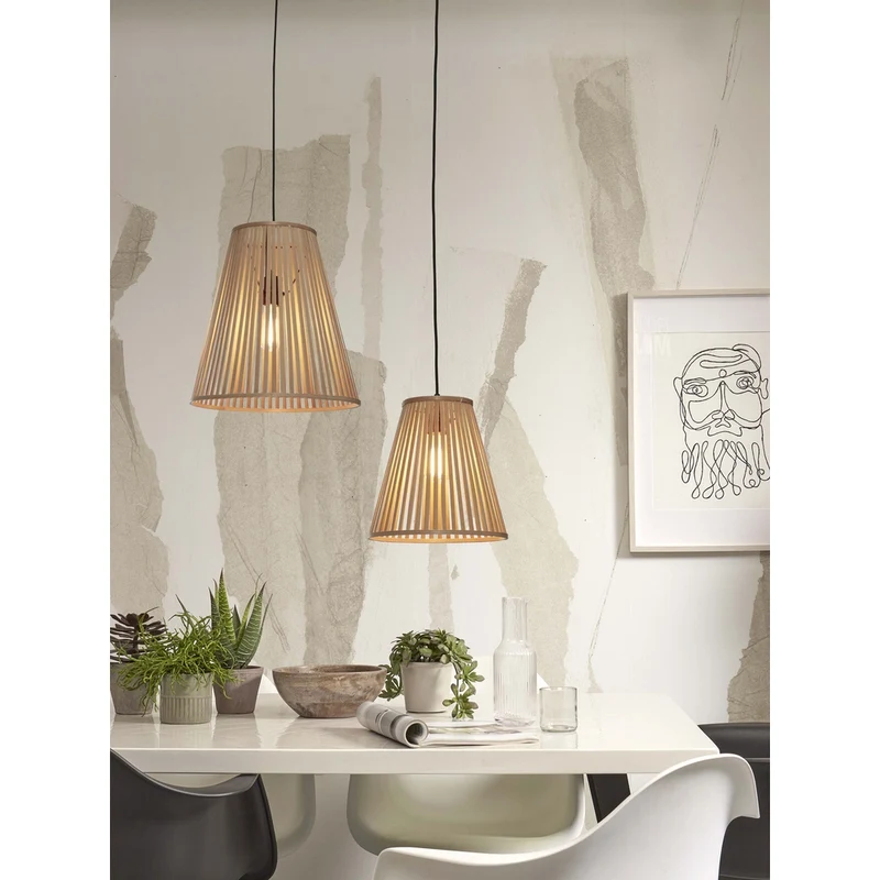 Suspension Luminaire Osier Rotin Bambou