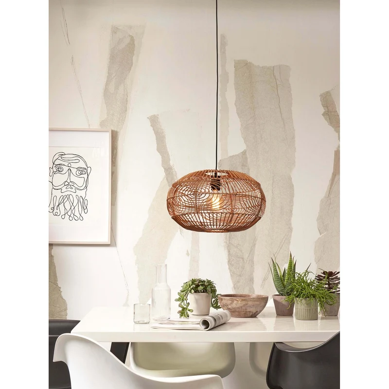 Luminaire Osier Rotin Bambou