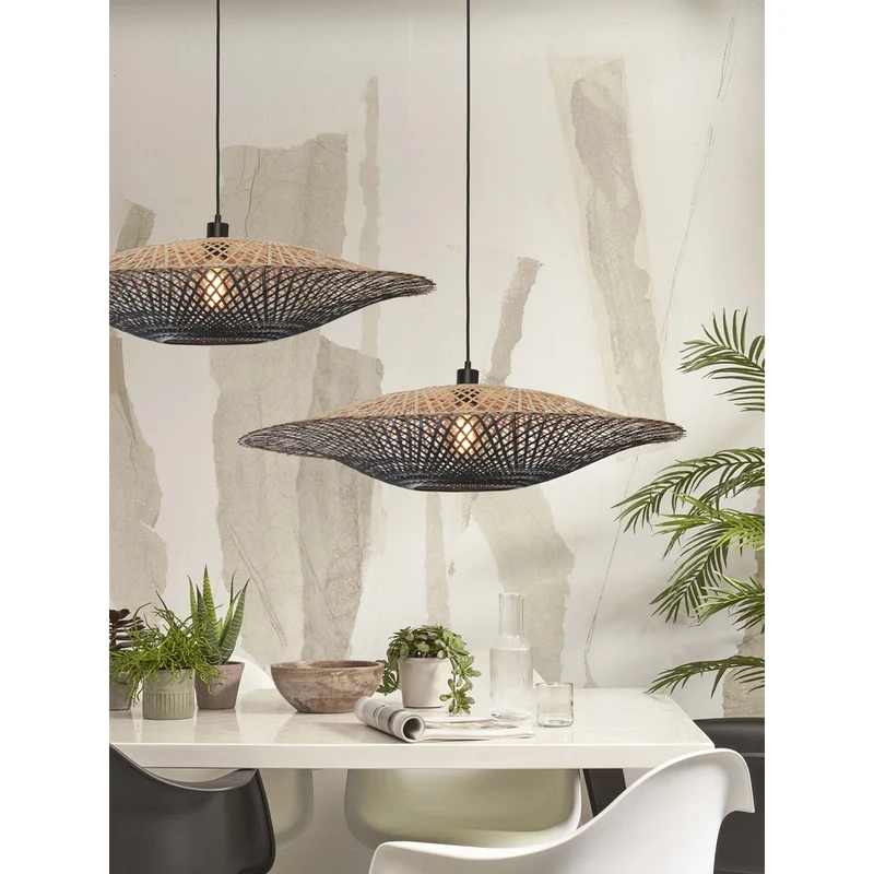 Suspension Luminaire Rotin Bambou